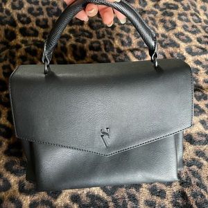 Small square round handle bag